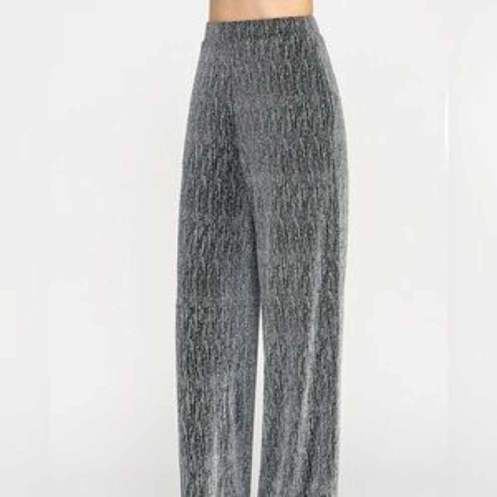 Lulumari Charcoal Wide-Leg Pants